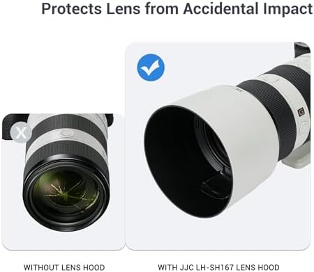 JJC ALC-SH167 Lens Hood Shade for Sony FE 70-200mm F2.8 GM OSS II Lens - Image 6