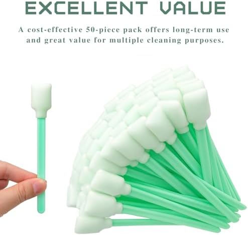 50PCS Foam Cleaning Swabs – Anti-Static Lint-Free Applicators for Printers, Cameras, Optical Lenses & Electronic Equipment - Image 4
