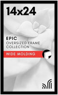 Americanflat 14x24 Poster Frame - Engineered Wood - Black by Americanflat