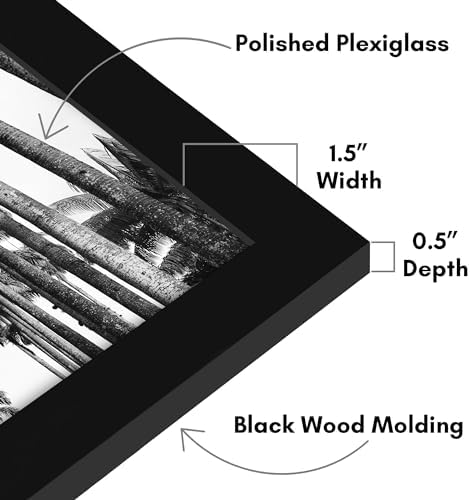 Americanflat 18x22 Poster Frame - Engineered Wood - Black - Image 3