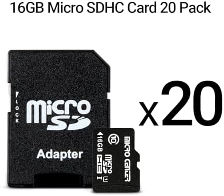 Micro Center 16GB Class 10 MicroSDHC Flash Memory Card with Adapter, 20Pack - Image 2
