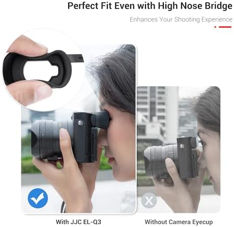 JJC Silicone Eyecup Viewfinder for Leica Q3 43 & Q3 with Extended Design - Image 6