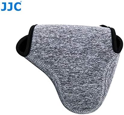 JJC Grey Ultra Light Neoprene Camera Case for Sony a6600 a6500 a6400 a6300 a6100 a6000 a5100 +18-55mm/E 50mm F1.8 Lens, Pouch Bag for Fuji X-T30 X-T20 X-T10 +16-50mm, Canon PowerShot SX530 SX540 G3X - Image 5