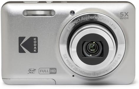 KODAK PIXPRO FZ55-GRY 16MP CMOS Sensor Digital Camera 5X Optical Zoom 28mm Wide Angle 1080P Full HD Video 2.7" LCD Vlogging Camera, Gray - Image 2