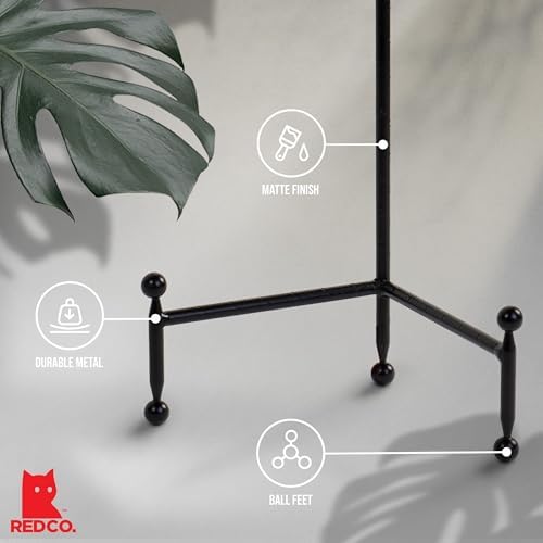 Red Co. Decorative Tripod Plate Stand and Art Holder Easel in Black Finish - 14" h - Image 3