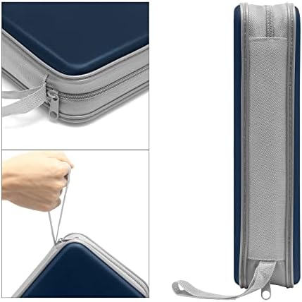 Siveit CD DVD Cases 96 Capacity Disc Storage Binder for Car(Dark Blue) - Image 3