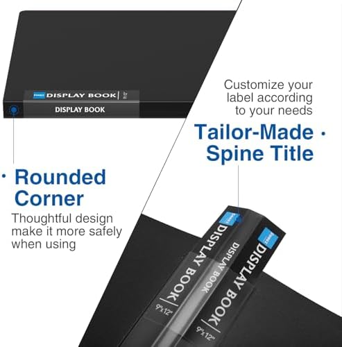 Sooez Binder with Plastic Sleeves 30-Pocket, Displays 60 Pages, 9x12 Folders - Image 5