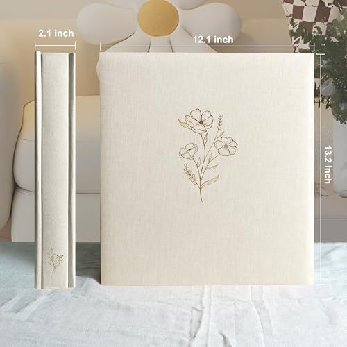 Holoary Photo Album 4x6 600 Photos 5 Pictures Per Page, 600 Pockets 4”x6” Picture Album, Linen Fabric Cover Big Picture Book for Photos, 4x6 Photo Albums for Family Weddings Travel Memories(Beige) - Image 2