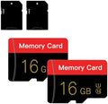 2 Pack Micro Memory Card 16 GB with Adapter, C10/UHS-I/A1, TransFlash Card, TF Card for Camera, Smartphone, Tablet, Drone (Red 16GB*2-S) by Unknown