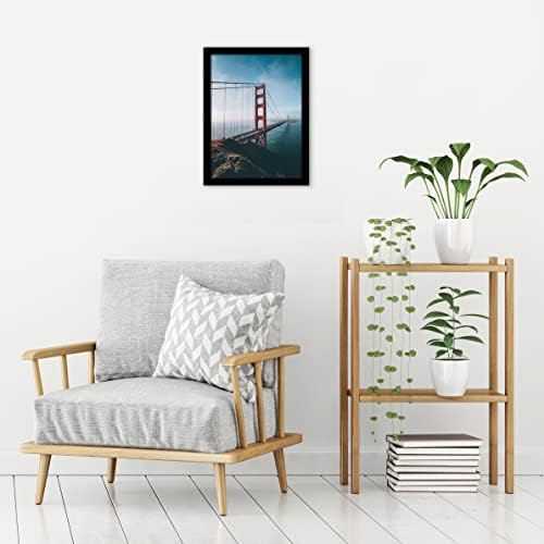 Americanflat 11x15 Picture Frame with Shatter-Resistant Glass - Signature Collection - Gallery-Style Frames Made of Engineered Wood - Photo Frame for Wall Display - Black - Image 4