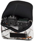 LensCoat BodyBag camouflage neoprene protection camera body bag case (Realtree AP Snow) by LENSCOAT