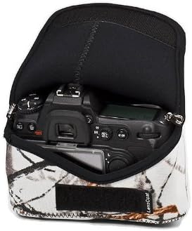LensCoat BodyBag camouflage neoprene protection camera body bag case (Realtree AP Snow) by LENSCOAT