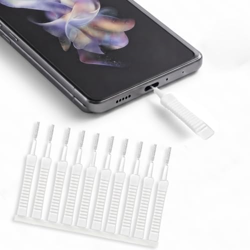 Phone Port Cleaner - 10 Pack Phone Charge Port Cleaning Tool Kit, Cell-Phone Charging Port-Cleaning Kit, Charging Port-Cleaner, Anti-Clogging Mini Brushes for Clean Mobile Speaker, Tablet, Camera by Unknown