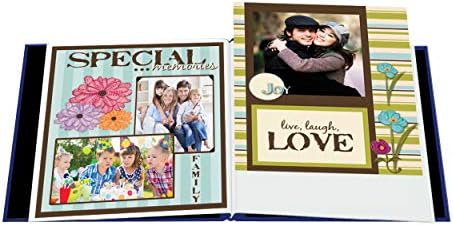 Pioneer Book Cloth Cover Post Bound Album 12"X12" - Cobalt Blue (Pack of 4) - Image 3