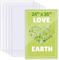 6 Pcs 24 x 36 Toploaders Rigid Print Protectors Clear Poster Protector Sleeve Sheet PVC for Document Holder Photo Protector (6, 24 x 36 Inches) by Unknown