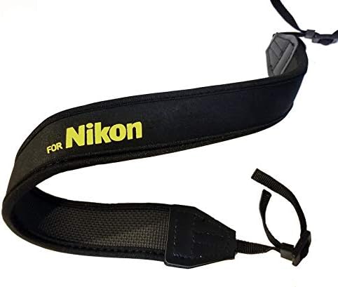 Fotasy Professional Neoprene Neck Strap for Nikkor Cameras, Camera Neck Strap Compatible with Nikon D5 D4 D3 DS850 D810 D800 D750 D7500 D7300 D7200 D7000 D5600 D5500 D5300 D5100 D5000 D3500 D3400 by Fotasy