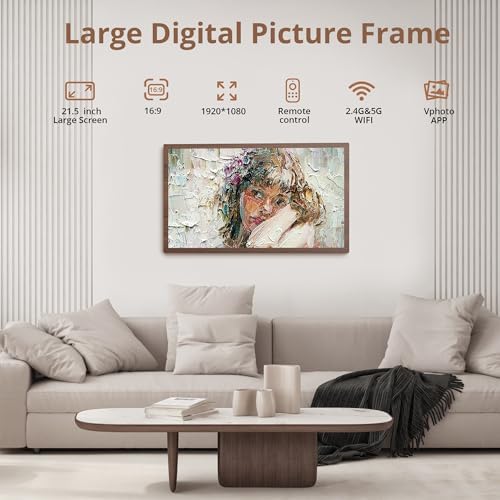 Dragon Touch 21.5 Inch WiFi Digital Picture Frame - Image 3