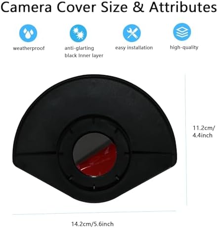 UV Rain Cover Compatible with Ring Outdoor Cam Plus(new-est Model), Weatherproof Camera Protector, Sun Shade Camera Cover, Anti Glare, Black, 1Pack | Weatherproof Camera Protector, Sun Shade Camera Cover, Anti Glare, Easy to Install, Not Obstruct the V... - Image 6
