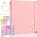 XKDOUS Important Document Organizer 3 Ring Linen Binders Folio File Folders by XKDOUS