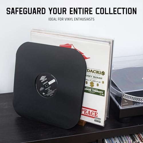 TAKMORK 12" Vinyl Record Inner Paper Sleeves, 33 RPM, 80gsm, Black, 100pcs - Image 5