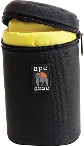 ACLC10 Zippered Adjustable or Attachable Medium Case for Lenses (Black/Yellow) - Image 3