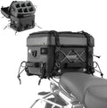 Rhinowalk 36L Waterproof Motorcycle Tail Bag Combo - Hard Shell Top Case with 22L Shockproof Camera Insert for DSLR/Drone Gear - Modular Photography & Travel Luggage by Rhinowalk