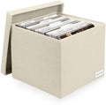 Photo Storage Box 8x10, Decorative Photo Storage Containers With Lid by Himake