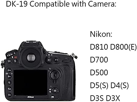 [2-Pack] Viewfinder Eyecup Rubber Eyepiece Compatible for Nikon D810 D800 D700 D500 Camera, Replace for DK-19 - Image 4