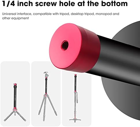 Manbily Gimbal Extension Pole Aluminium Tripod Centre Column Extension Rod 1/4" Thread 2 Section Tube for DJI OSMO Mobile 2 Zhiyun Smooth 4/Q Monopod DSLR Camera Phone Photo Selfies Video Vlog - Image 6