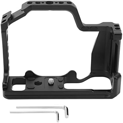 Jiawu Camera Cage, Aluminum Alloy Lightweight Multi Hole Design Camera Video Cage, Rig with Cold Shoe Locating Holes for M50 M5 Cameras - Image 6