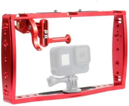 Camera Stabilizer Tray with Dual Handles Lights and Tripod Mount Bracket Compatible with Standard Mounting Accessories(Standard Phone Clip) by Unknown