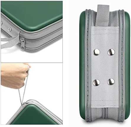 Siveit CD/DVD Cases 40 Capacity Disc Storage Binder for Car(Dark Green) - Image 3