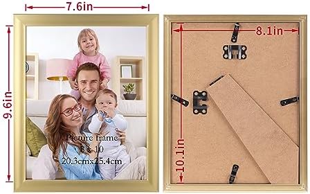 Giftgarden 8x10 Picture Frame Gold Set of 12, Multi Modern 8 x 10 Frames Bulk for Wall or Tabletop Display - Image 3