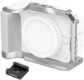SmallRig R50 V Camera Cage for Canon R50V, Built-in Ergonomic Silicone Grip, QR Plate for Arca, 1/4"-20 Threaded Hole, 3/8"-16 Holes for ARRI, Cold Shoe, QD Sockets, Vertical Shooting(Silver)-5428 by SmallRig