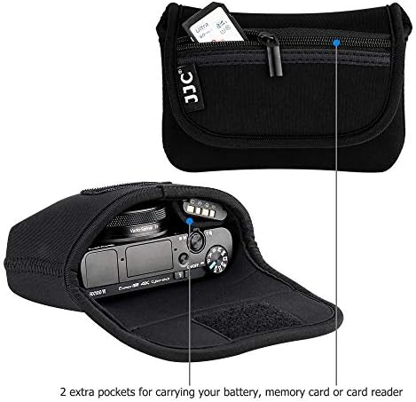 JJC Compact Camera Case Pouch for Sony RX100 VII Kodak Pixpro FZ45, Black - Image 5