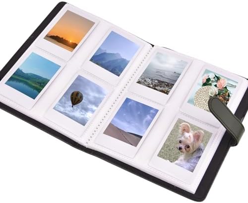 Sunmns Accessories Bundle Kit Compatible with Fujifilm Instax Mini 13 12 11 9 8 90 70 Instant Camera, Include Album, Film Stickers, Photo Frames, Hanging Frame, Strap (Black) - Image 2