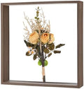 M METERXITY 1-Pack Dried Flower Frame, 12 x 12 Inch Double Acrylic Wooden Dried Flower Photo Floating Frame for Tabletop/DIY/Handicrafts [Coffee] by MMETERXITY