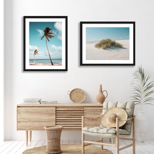 22x28 Wood Picture Frame Set of 4, Wall Mount for Home Decor, Black - Image 2