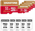 【5-Years Data Recovery】 GIGASTONE 32GB Micro SD Card 5-Pack, 4K Camera Pro, Compatible with GoPro, Wyze, Security Camera, Drone, Dash Cam, R/W up to 95/35MB/s MicroSDHC Memory Card UHS-I U3 A2 V30 by Gigastone