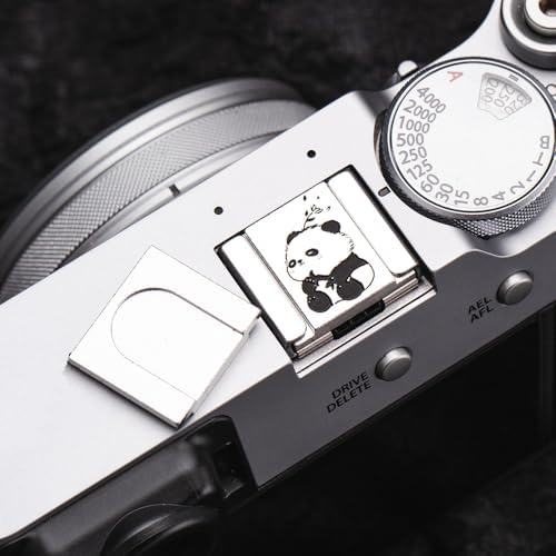 Camera Metal Hot Shoe Cover Protector Cap for Z7/Z9/Z8/Z30/Z50 for FUJIFILM X100VI X100V X-M5 X-E5 X-Half XT5 (Panda in The Wind) - Image 6