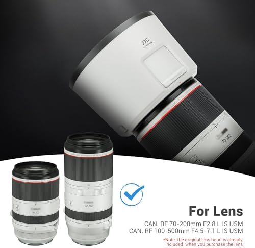 JJC ET-83FW III Lens Hood for Canon RF 70-200mm f/2.8L & RF 100-500m Lens - Image 3