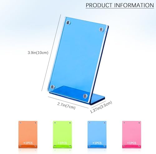 4 Pack Mini Acrylic Picture Frames 2x3 Desk Display Frame for 2.1x3.4 Instant Films, Wallet Size Photo Frame Holder for Polaroid Instax Mini and Similar 3-Inch Film - Image 2