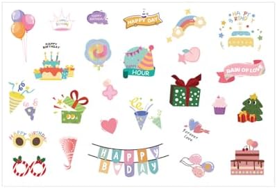 Colorful Decorative Stickers - Cute Cartoon Sticker for Fujifilm Instax Mini Camera Photo & Frame, DIY Stickers for Instant Mini Camera Clear Case - 4 Sheets - Image 2