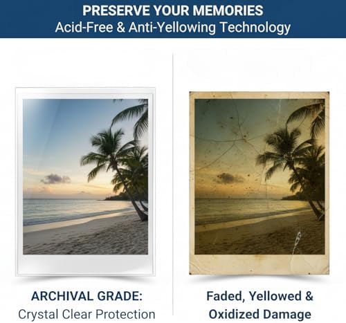 2x3 Photo Sleeves 100 Pcs, Acid-Free Archival Quality - Crystal Clear Photo Storage Protectors for Wallet Size Photos, Mini Snapshots & Passport Photos, Soft Card Protectors (3.94 Mil Extra Thick) - Image 4