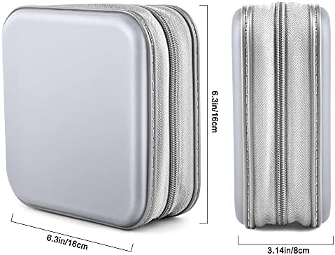 40‑Capacity Hard Plastic CD/DVD Binder for Car, Home & Travel - Image 6