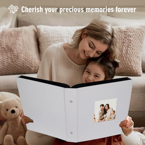 Artmag Fabric Photo Album 4x6 1000 Large Capacity for Family Wedding Anniversary Linen Album Holds 1000 Horizontal and Vertical Photos (1000 Pockets, White) - Image 5