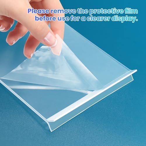 Acrylic Sign Holder 4x6, 15 Pack Clear Double Sided Menu Vertical Display Stand, Desktop Paper Holder Suitable for Restaurants, Office, Store, Show Fair - Image 6