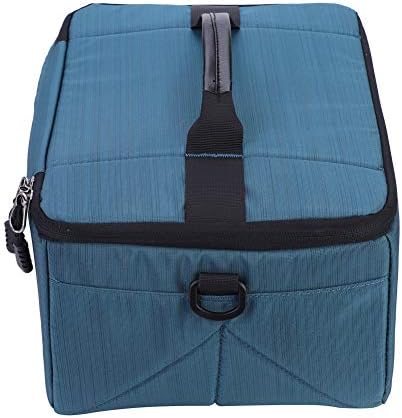 Camera Lens Bag, Protective Insert Partition Handle Case, Shockproof Breathable Bag for Photographers, 24x35x15cm (Blue) - Image 5