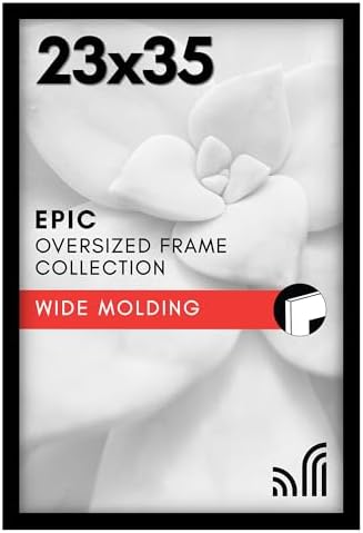 Americanflat 23x35 Poster Frame - Engineered Wood - Black by Americanflat
