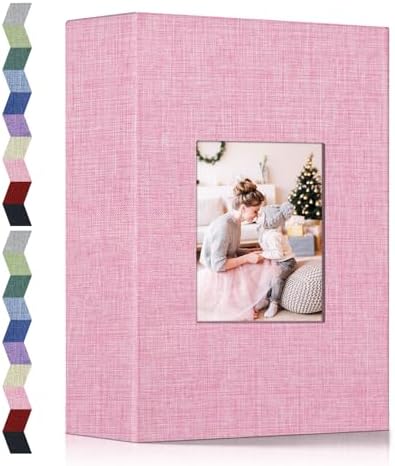 popotop Photo Album 4x6-200 Photos Photo Books with 200 Horizontal Pockets,Linen Cover Albums for Family Wedding Anniversary Baby Vacation Pictures by Popotop